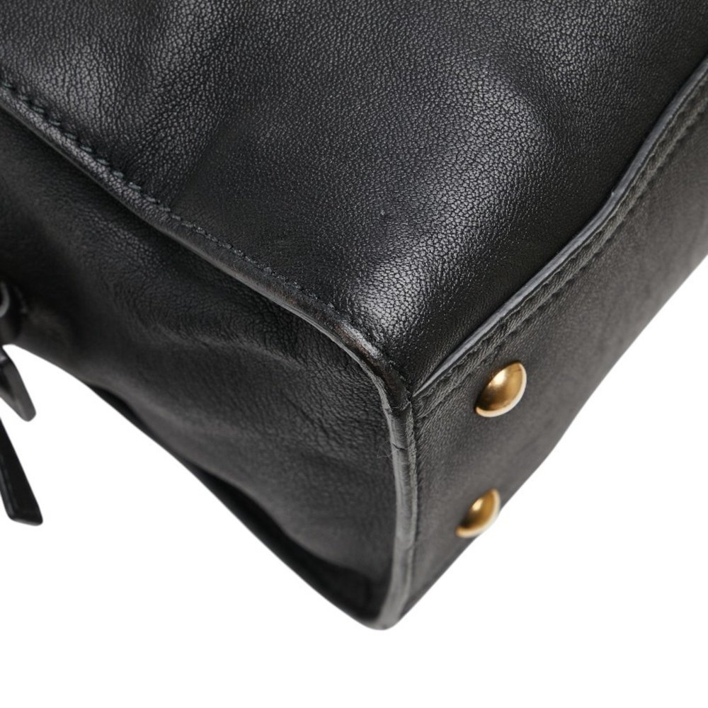 SAINT LAURENT Black Leather Bag - Picture 7 of 13